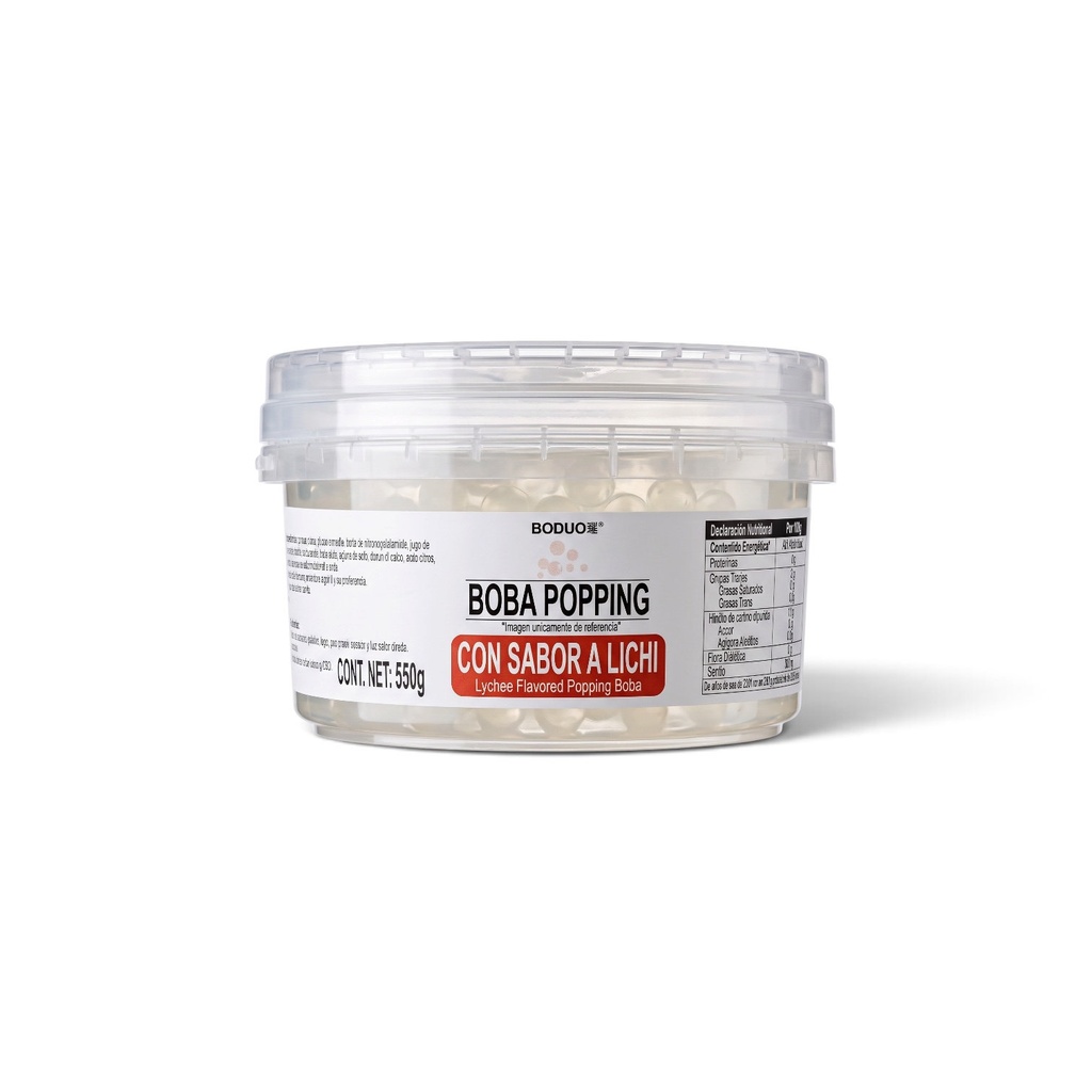 [PEBD-LYC-5C-1208] Perlas Explosivas Sabor Lychee Boduo C/550Gr